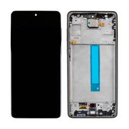 Дисплей для Samsung Galaxy A73 5G (A736B) модуль с рамкой Черный - Сервисный Оригинал
