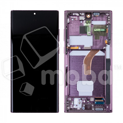 Дисплей для Samsung Galaxy S22 Ultra (S908B/S9080) модуль с рамкой Бордовый - OR (SP)