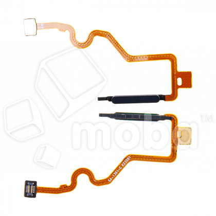 Шлейф для Tecno Spark 20C (BG7n) сканер отпечатка пальцев Черный