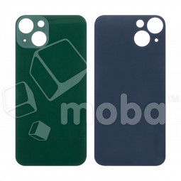 Задняя крышка для iPhone 13 (A2635) Зеленый (стекло, широкий вырез под камеру, логотип)