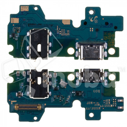 Шлейф для Samsung Galaxy M32/M22 (M325F/M225F) плата на системный разъем/разъем гарнитуры/микрофон - Премиум
