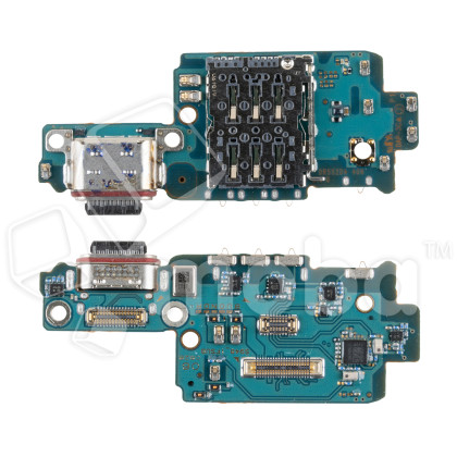 Шлейф для Samsung Galaxy S26 Ultra (S948B) плата на системный разъем/разъем SIM/микрофон - Премиум