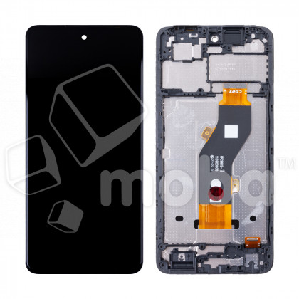 Дисплей для Tecno Spark 20C (BG7n) модуль с рамкой Черный - OR