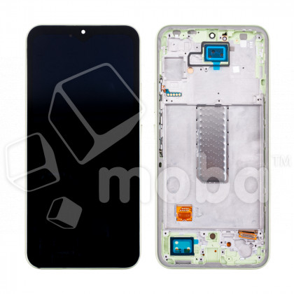 Дисплей для Samsung Galaxy A34 5G (A346B) модуль с рамкой Зеленый - (OLED) (Small Size)