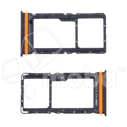 Держатель SIM для Xiaomi Poco M7 4G/Redmi 15 4G (25062PC34G/25062RN2DY) Черный