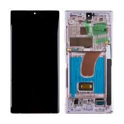 Дисплей для Samsung Galaxy S23 Ultra (S918B) модуль с рамкой Лавандовый - Сервисный Оригинал