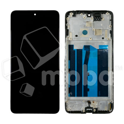 Дисплей для Realme 12 4G (RMX3871) модуль с рамкой Черный - (OLED)