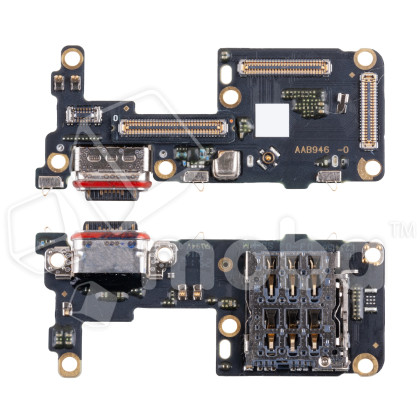 Шлейф для Realme GT 7T (RMX5085) плата системный разъем/разъем SIM/микрофон - Премиум