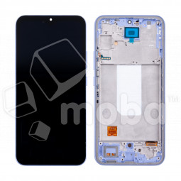 Дисплей для Samsung Galaxy A34 5G (A346B) модуль с рамкой Фиолетовый - (OLED) (Small Size)