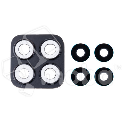 Стекло камеры для Huawei Honor X8b (LLY-LX1) в сборе с рамкой Черный