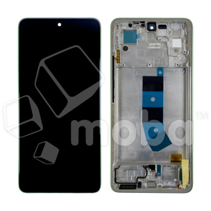Дисплей для Xiaomi Redmi Note 13 4G (23129RAA4G/23124RA7EO/23129RA5FL) модуль с рамкой Зеленый - OR (SP)