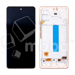 Дисплей для Samsung Galaxy A53 5G (A536B) модуль с рамкой Оранжевый - (OLED) (Full Size)