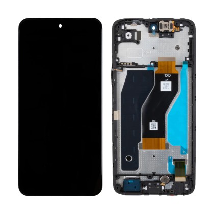 Дисплей для Tecno Spark 40C (KM4k) модуль с рамкой Черный - OR (HD+, 300 Кд/м², 120 Гц)