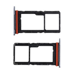 Держатель SIM для Huawei Honor X6c (NIC-LX1/NIC-LX2/NIC-LX3) Серебро