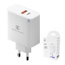 Сетевое зарядное устройство USB/Type-C BC C65 (65W, QC3.0, PD, SuperVOOC, FlashCharge, 2 порта) Белый