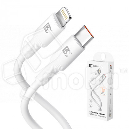 Кабель Type-C - Lightning BC X81 Soft (PD) Белый