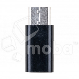 Адаптер MicroUSB - Type-C (тех.упак.) Черный