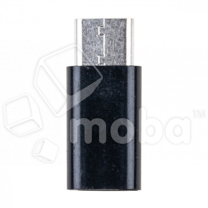 Адаптер MicroUSB - Type-C (тех.упак.) Черный