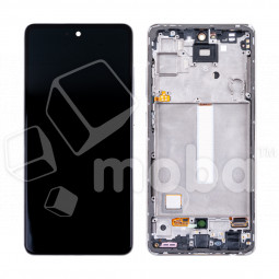 Дисплей для Samsung Galaxy A52/A52 5G/A52s 5G (A525F/A526B/A528B) модуль с рамкой Белый - OR (SP)