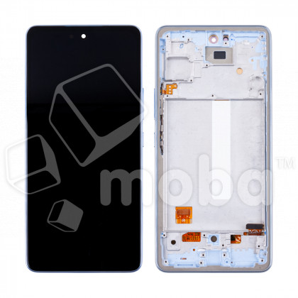Дисплей для Samsung Galaxy A53 5G (A536B) модуль с рамкой Голубой - (OLED) (Full Size)