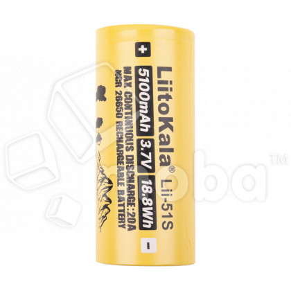 Аккумулятор Lii-51S LiitoKala 26650 3.7V 20A 5100 mAh