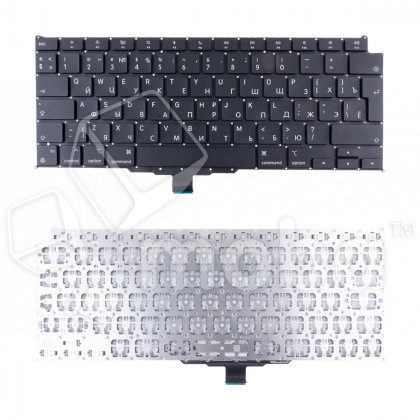 Клавиатура для ноутбука MacBook Air M1 13" A2337 (2020, Г-образный Enter RU) Черный