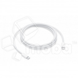 Кабель Type-C - Type-C для iPhone 15/15 Plus/15 Pro/15 Pro Max/16/16 Plus/16 Pro/16 Pro Max (60W, PD, оплетка нейлон, тех.упак.) Белый