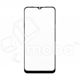 Стекло для переклейки Tecno Spark 8C (KG5n) в сборе с OCA пленкой Черный - OR (Mitsubishi)