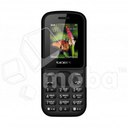 Мобильный телефон Texet TM-130 (2SIM, BT, FM, MicroSD, фонарик, диктофон) Черный-красный
