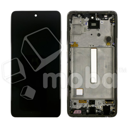 Дисплей для Samsung Galaxy A52/A52 5G/A52s 5G (A525F/A526B/A528B) модуль с рамкой Черный - OR Ref. (SP)