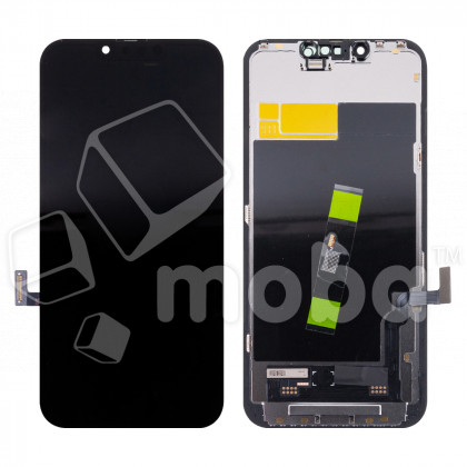 Дисплей для iPhone 13 (A2635) в сборе с тачскрином Черный - (Soft OLED) (площадка под IC)