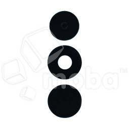 Стекло камеры для Tecno Spark 40 4G (KM5n) (комплект 3 шт.) Черный