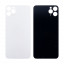 Задняя крышка для iPhone 11 Pro (A2215) Белый (стекло, монолит, широкий вырез под камеру, логотип) - Премиум
