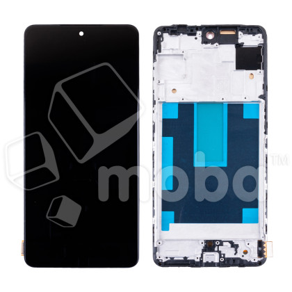 Дисплей для Samsung Galaxy M55 5G (M556B) модуль с рамкой Черный - (OLED) (Full Size)