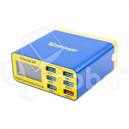 Зарядная станция Mechanic iCharge 6M (40W, 5USB/USB-QC3.0, LCD)