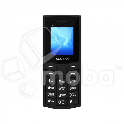 Мобильный телефон Maxvi C40 (2SIM, FM, MicroSD, фонарик, камера) Черный