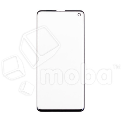 Стекло для переклейки Samsung Galaxy S10 (G973F) в сборе с OCA пленкой Черный - (Feaglet)