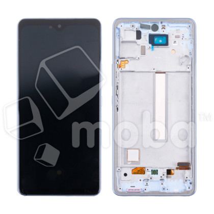 Дисплей для Samsung Galaxy A53 5G (A536B) модуль с рамкой Голубой - (OLED) (Small Size)