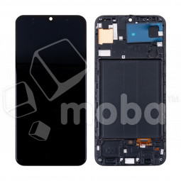 Дисплей для Samsung Galaxy A50 (A505F) модуль с рамкой Черный - (OLED)
