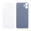Задняя крышка для iPhone 12 mini (A2399) Белый (стекло, монолит, широкий вырез под камеру, логотип) - Премиум