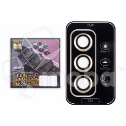 Защитное стекло линзы камеры для Galaxy Samsung S24 (S921B) (комплект 3 шт.) Желтый