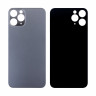 Задняя крышка для iPhone 11 Pro (A2215) Серый (стекло, монолит, широкий вырез под камеру, логотип) - Премиум