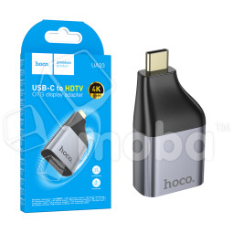 Адаптер Type-C - HDTV Hoco UA33 Серый