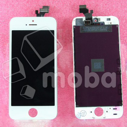 Дисплей для iPhone 5 в сборе с тачскрином Белый - Оптима