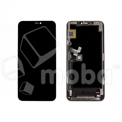 Дисплей для iPhone 11 Pro Max (A2218) в сборе с тачскрином Черный - (Soft OLED, Full HD) (площадка под IC)