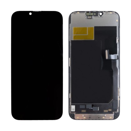 Дисплей для iPhone 13 Pro Max (A2645) в сборе с тачскрином Черный - DD (Soft OLED, Full HD, 120 Гц) (с верификацией = с привязкой без ошибки)