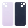 Задняя крышка для iPhone 14 (A2883) Фиолетовый (стекло, широкий вырез под камеру, логотип)