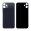 Задняя крышка для iPhone 11 (A2221) Черный (стекло, монолит, широкий вырез под камеру, логотип) - Премиум