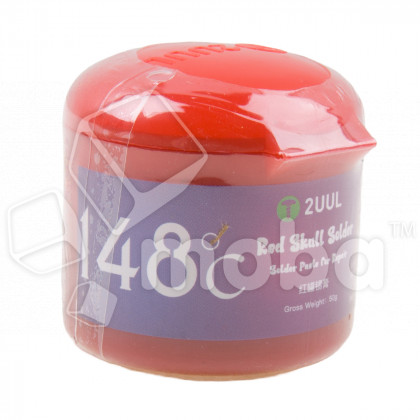 Паста паяльная 2UUL Red Scull RS148 (50 г, 148°C, жидкое олово)