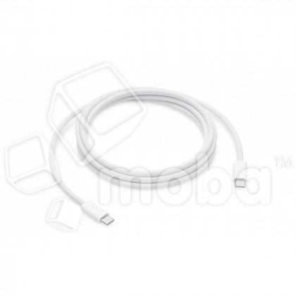 Кабель Type-C - Type-C для iPhone 15/15 Plus/15 Pro/15 Pro Max/16/16 Plus/16 Pro/16 Pro Max (60W, PD, оплетка нейлон, тех.упак.) Белый - OR
